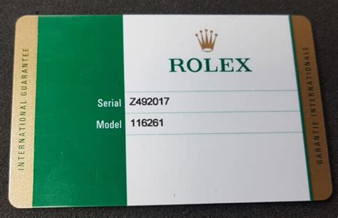 rolex warranty number lookup